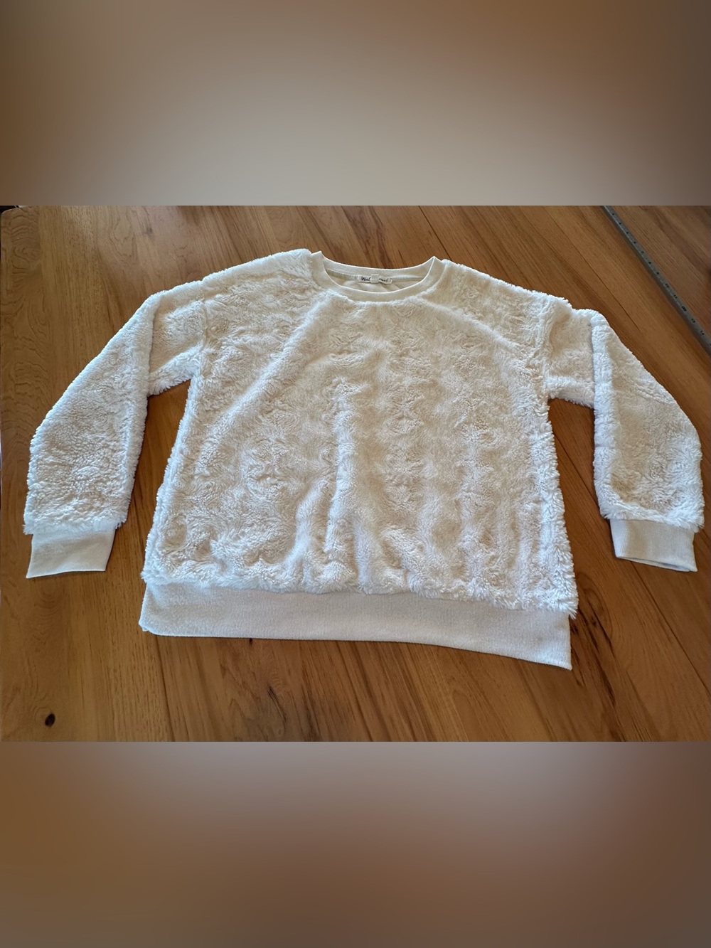 Cozy Plush Crewneck Sweater - cream